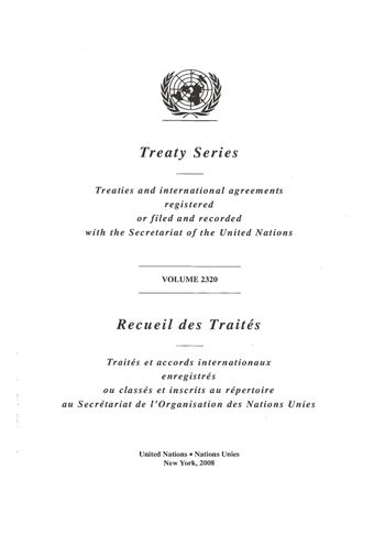 image of Treaty Series 2320