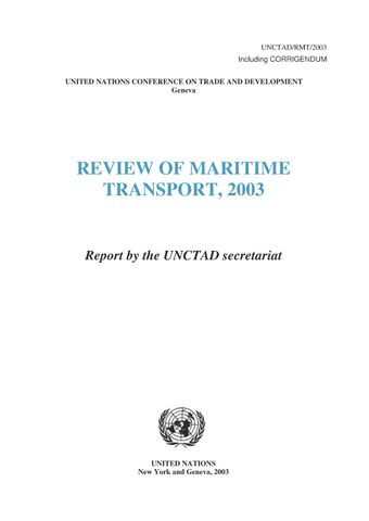 image of Review of Maritime Transport 2003