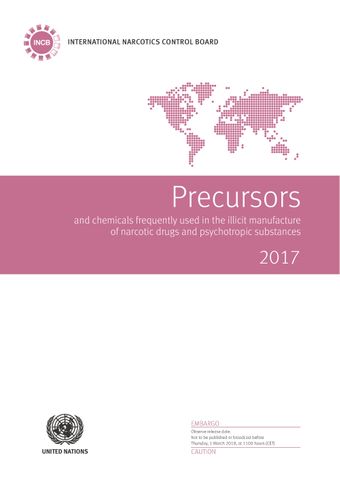 image of Seizures of substances in Table I and Table II of the United Nations Convention against Illicit Traffic in Narcotic Drugs and Psychotropic Substances of 1988, as reported to the International Narcotics Control Board, 2012–2016