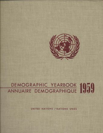 image of United Nations Demographic Yearbook 1959