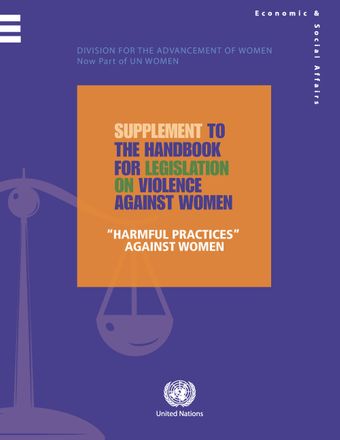 image of Supplement to the Handbook for Legislation on Violence against Women