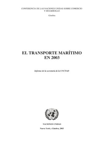 image of El Transporte Marítimo en 2003