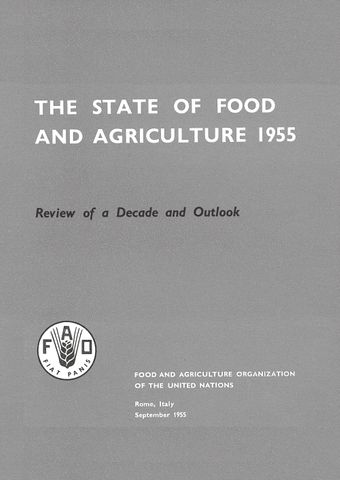 image of The State of Food and Agriculture 1955