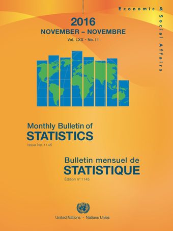 image of Monthly Bulletin of Statistics, November 2016