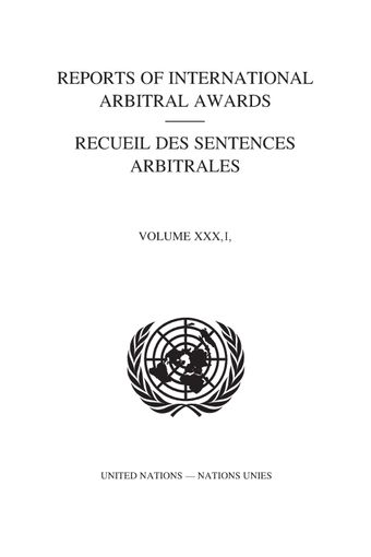image of Recueil des sentences arbitrales, vol. XXXIII