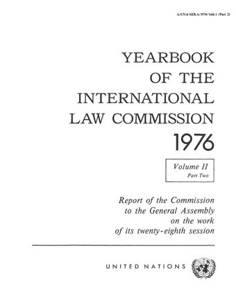 image of Document A/31/10*: Report of the International law commission on the work of its twenty-eighth session 3 May-23 July 1976