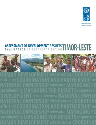 image of Assessment of Development Results - Timor-Leste