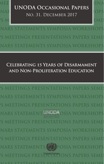 image of Revisiting disarmament and non-proliferation education