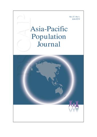 Asia-Pacific Population Journal, Vol. 27, No. 1, June 2012