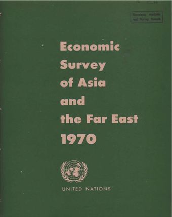 image of Economic and Social Survey of Asia and the Far East 1970