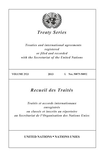 image of Recueil des Traités 2923