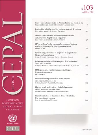 Revista de la CEPAL No. 103, Abril 2011