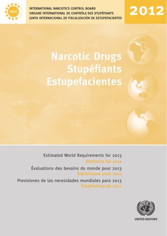 image of Offre de matières premières opiacées et demande d’opiacés pour les besoins médicaux et scientifiques