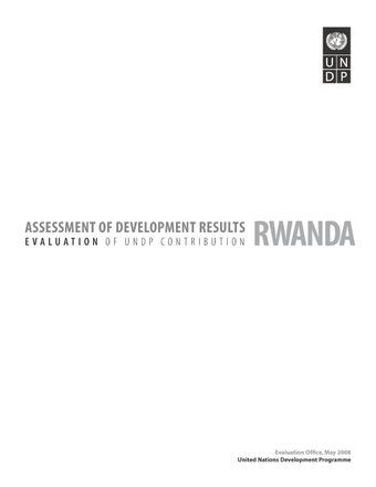 image of Assessment of Development Results - Rwanda