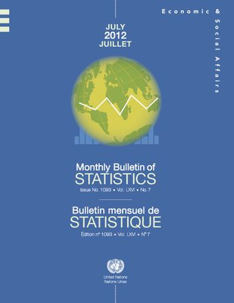 image of Monthly Bulletin of Statistics, July 2012