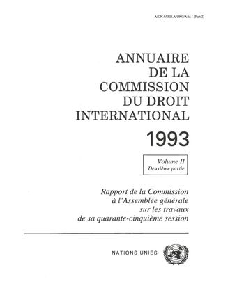image of Annuaire de la Commission du Droit International 1993, Vol. II, Partie 2