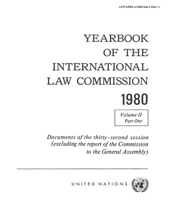 image of Yearbook of the International Law Commission 1980, Vol. II, Part 1
