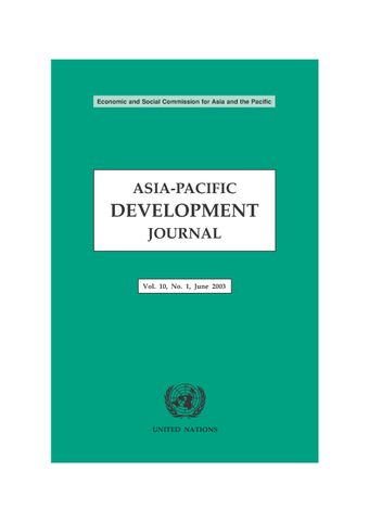 Asia-Pacific Development Journal Vol. 10, No. 1, June 2003