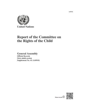 image of Report of the Committee on the Rights of the Child: Sixty-ninth Session