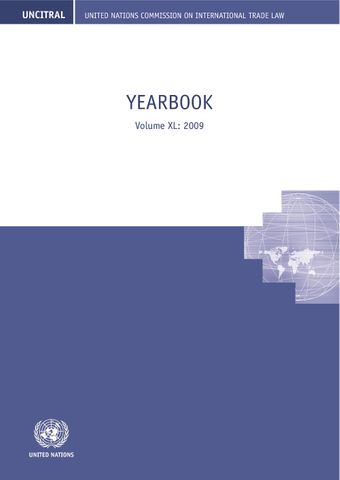 image of United Nations Commission on International Trade Law (UNCITRAL) Yearbook 2009