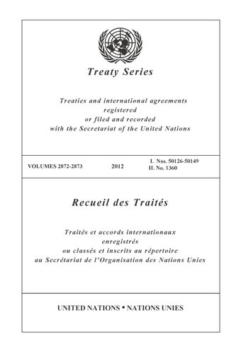 image of Recueil des Traités 2872-2873