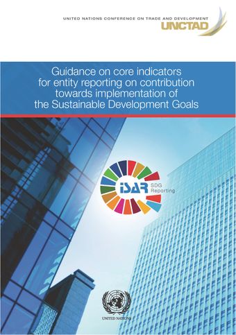 image of Table of selected core SDG indicators