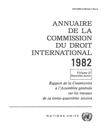 image of Annuaire de la Commission du Droit International 1982, Vol. II, Partie 2