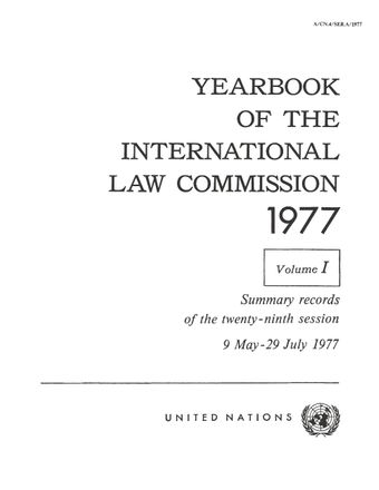 image of Summary records of the twenty-ninth session