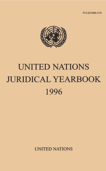 image of United Nations Juridical Yearbook 1996