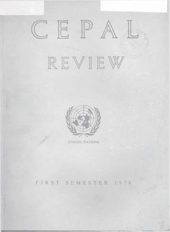 CEPAL Review No. 1, First Half of 1976