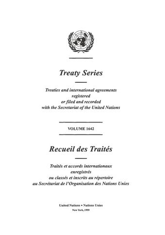 image of Treaties and international agreements filed and recorded from 1 June 1991 to 24 July 1991