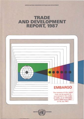 image of Trade and Development Report 1987