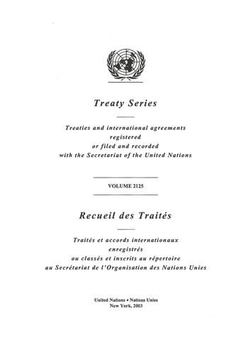 image of Treaty Series 2125