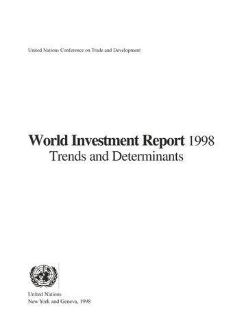 image of World Investment Report 1998