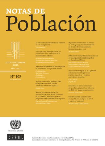 Notas de Población No.103