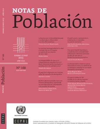 Notas de Población No.100