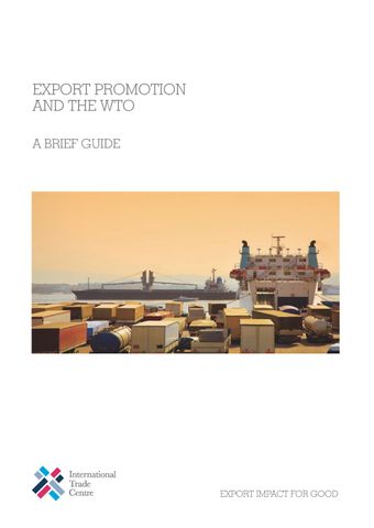 image of Export Promotion and the WTO