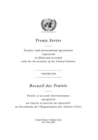 image of Treaty Series 2270