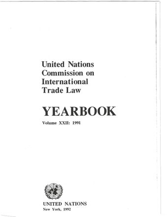image of United Nations Commission on International Trade Law (UNCITRAL) Yearbook 1991