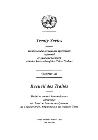 image of Treaty Series 1689