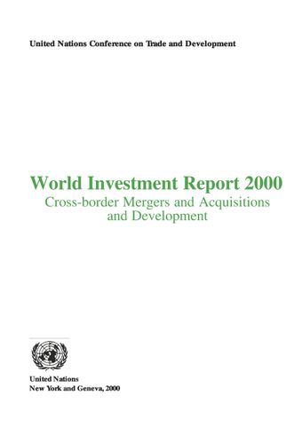 image of World Investment Report 2000