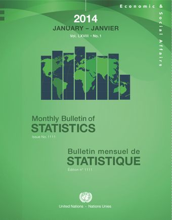 image of Monthly bulletin of statistics, january 2014 : Population