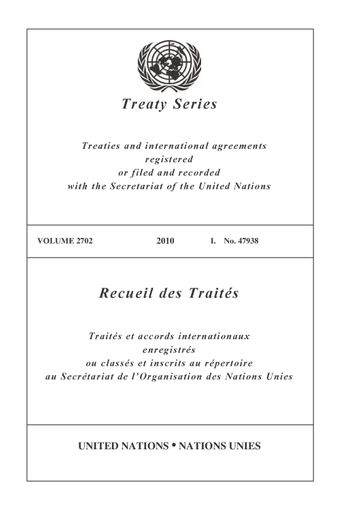 image of Recueil des Traités 2702