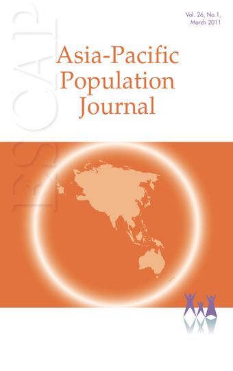 Asia-Pacific Population Journal, Vol. 26, No. 1, March 2011