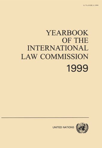 image of Yearbook of the International Law Commission 1999, Vol. I