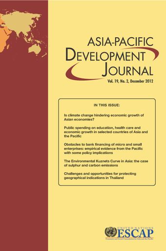 Asia-Pacific Development Journal, December 2012