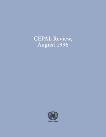 CEPAL Review No. 59, August 1996