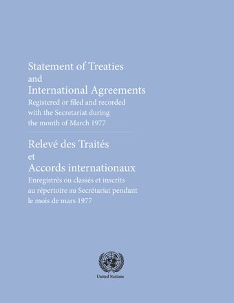 image of Treaties and international agreements filed and recorded: Nos. 777 to 779