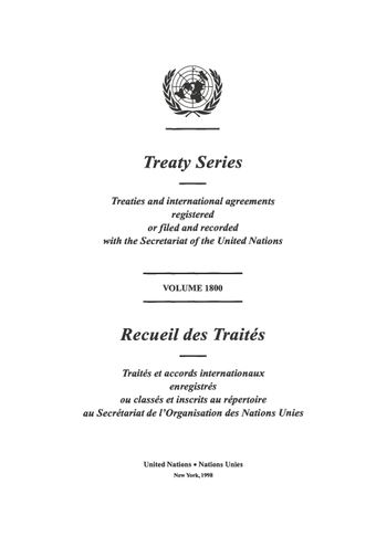 image of Recueil des Traités 1800