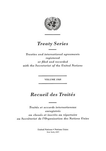 image of No. 7310. Vienna Convention on Diplomatic Relations. Done at Vienna, on 18 April 1961